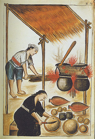 Yndios cozinando chicha, Estampa 58, Trujillo del Perú vol II 1790 - bib.cervantesvirtual.com